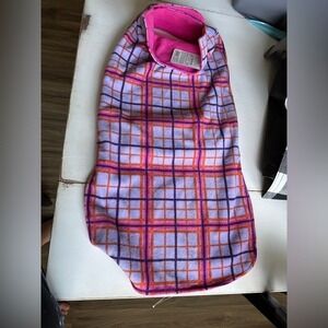 New Plaid Dog Sweater Pink‎ Purple Checkered Pet Winter Accessory NWT